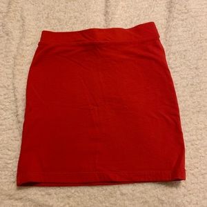 Red Bodycon Skirt